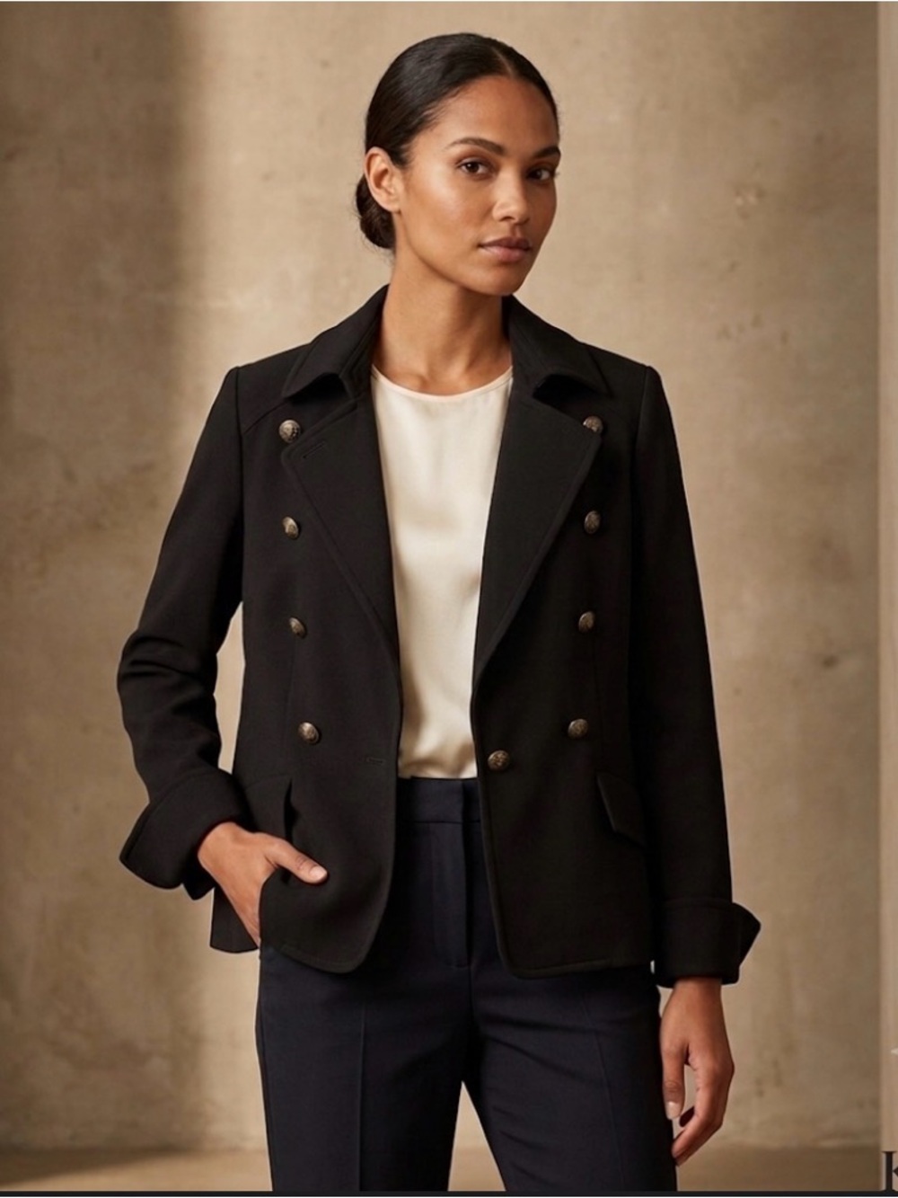 Talbots Kate Fit Black Jacket. Size 14P